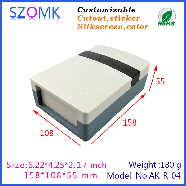 Пластиковый корпус для электронного пластикового чехла 1 шт. 158*108*55 мм