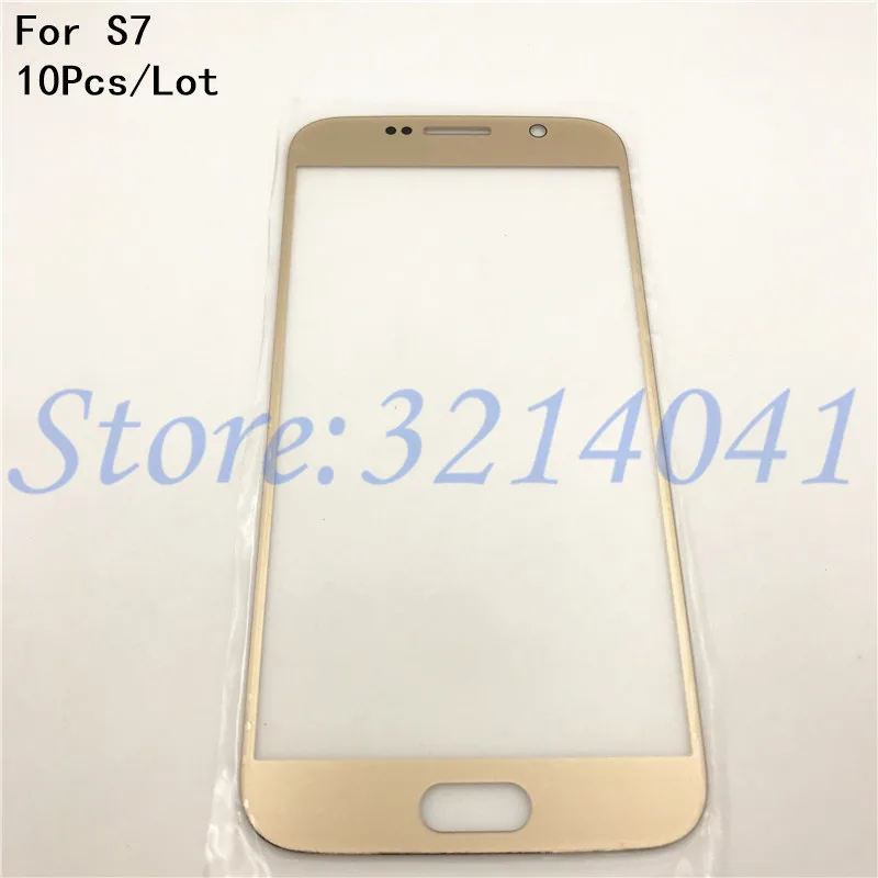 

10 шт./лот 5,1 дюймов сенсорный экран для Samsung Galaxy S7 G930 G930F стеклянная линза Внешний сенсорный экран стекло дигитайзер