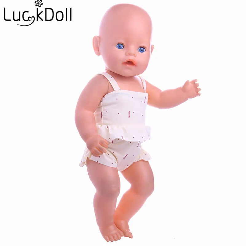 LUCKDOLL купальный костюм размер одежды 18 дюймов американский 43 см Детская кукла