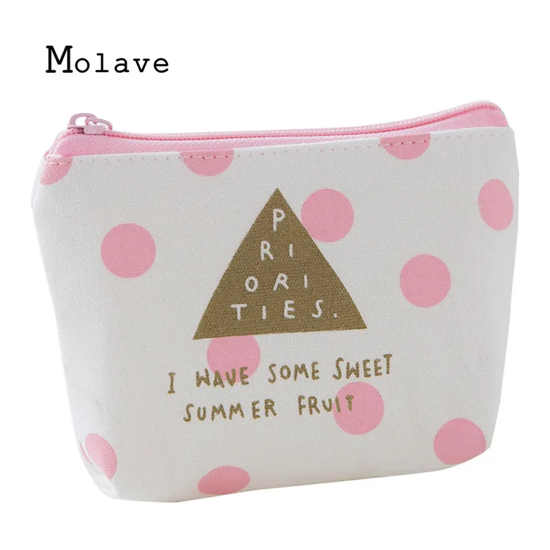 MOLAVE 2017 Madchen Niedlich Mode Druck Snack Geldborse Tasche Andern Speichermappenbeutelschlusselhalter frauen geldborse oct9|Кошельки