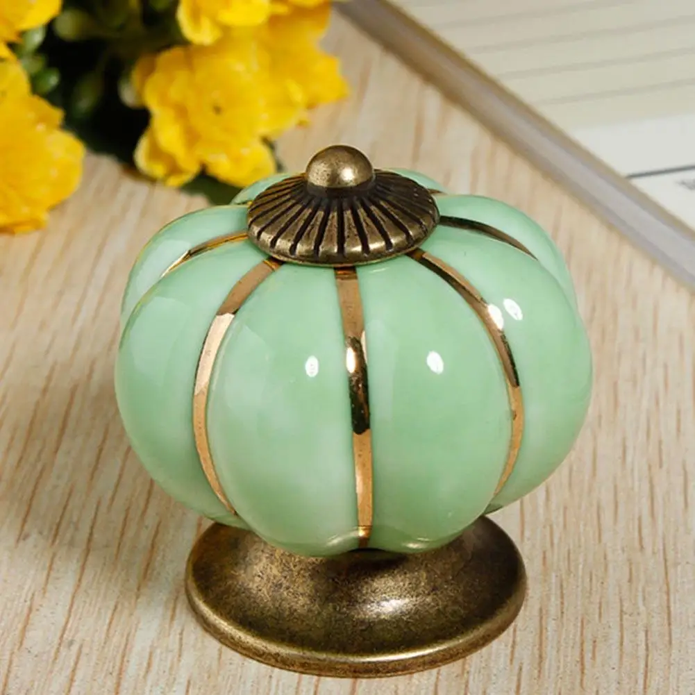 Керамическая ручка выдвижные ручки кабинет Тыква для кухонной двери Шкаф ящика