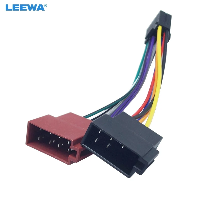 LEEWA 30X автомобильный стерео радио 16 контактный PI100 ISO жгут проводов адаптер для