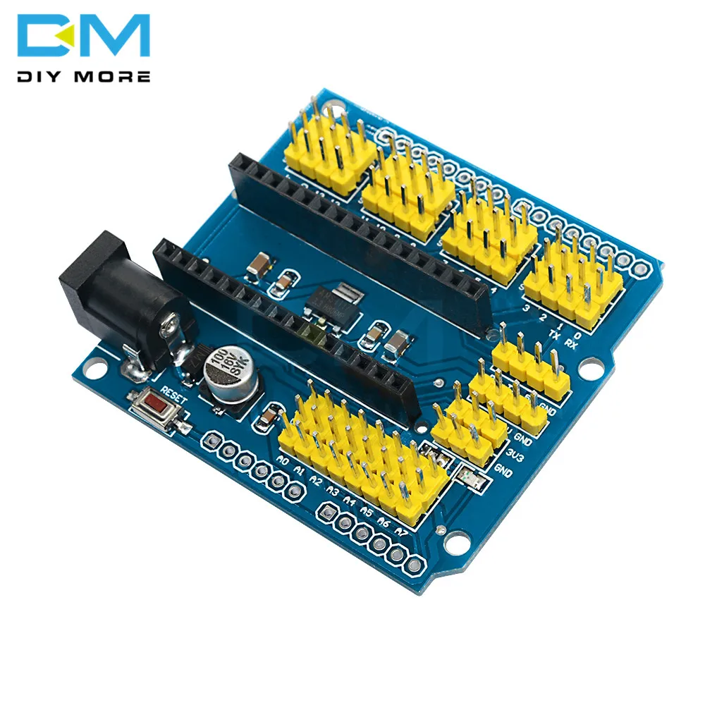 NANO I/O IO датчик расширения щит модуль для Arduino UNO R3 I2C ШИМ интерфейс 3 В Nano V3.0 0