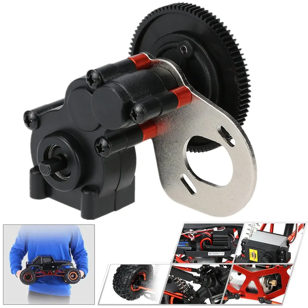 HSP 94180 Gear Box Set 18024 Aluminum Alloy 1/10 RC Rock Crawler Car Part | Игрушки и хобби