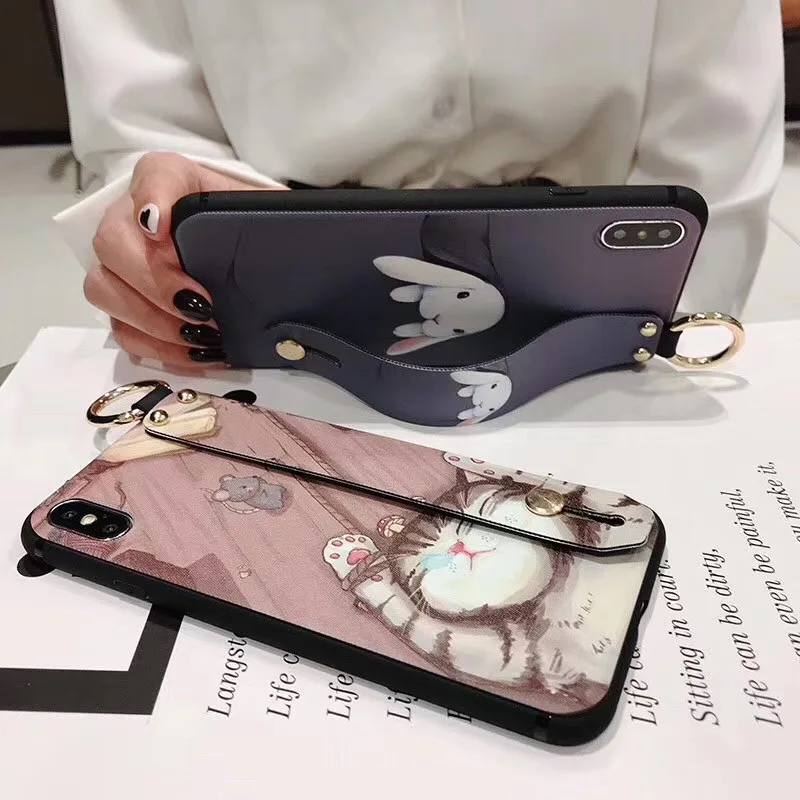 Чехол с ремешком на запястье для Huawei P30 Pro P20 Lite P10 Mate 20 10 P Smart Plus Honor 7A Y6|Бамперы| |