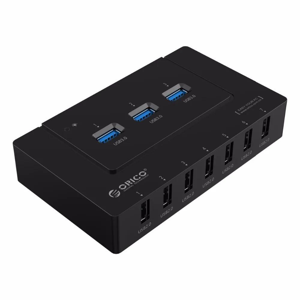 USB Концентратор ORICO на 10 портов 5 Гбит/с|USB-хабы| |