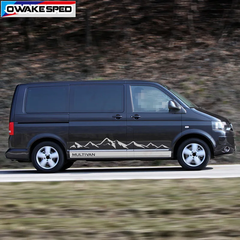 Виниловая наклейка с изображением горы для Volkswagen Multivan T5 T6 автомобильная спорта
