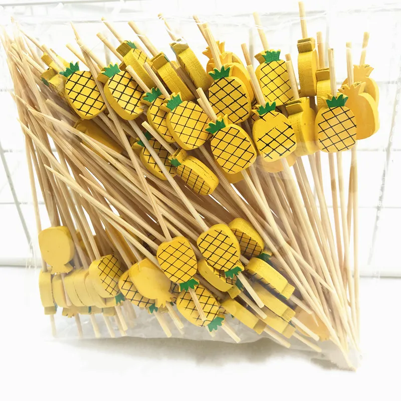 100 шт. мини фруктовая зубочистка Коктейльные Палочки десертные салатные палочки