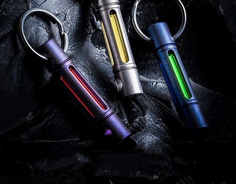 EDC тритиевая газовая трубка Автомобильный Брелок дикое оборудование для выживания ключ шатун мульти инструменты