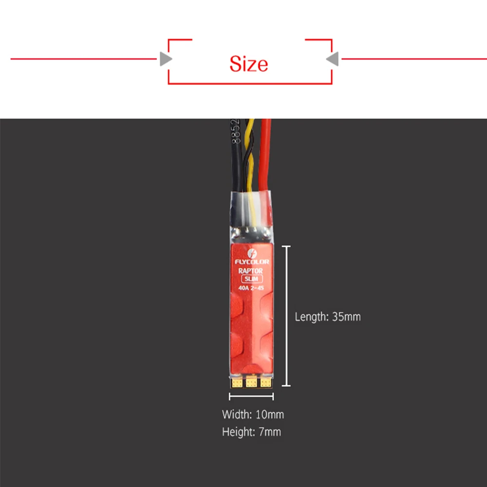 4 шт. Раптор тонкий 40A бесщеточный ESC BLHeli S32 2 4S Dshot электрический регулятор скорости