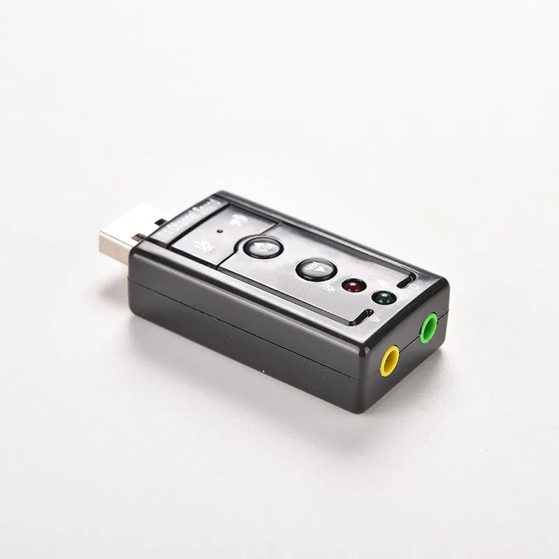 1 шт. USB 2,0 универсальный внешний динамик 3D 7,1 канал Аудио PC адаптер звуковой карты
