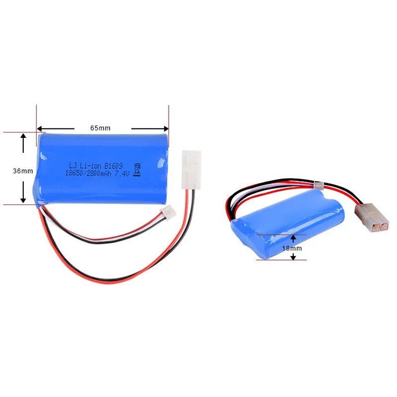 7 4 v 5600mAh 2800mAh 1800mAh 18650 литий ионная батарея heng длинная версия для радиоуправляемой