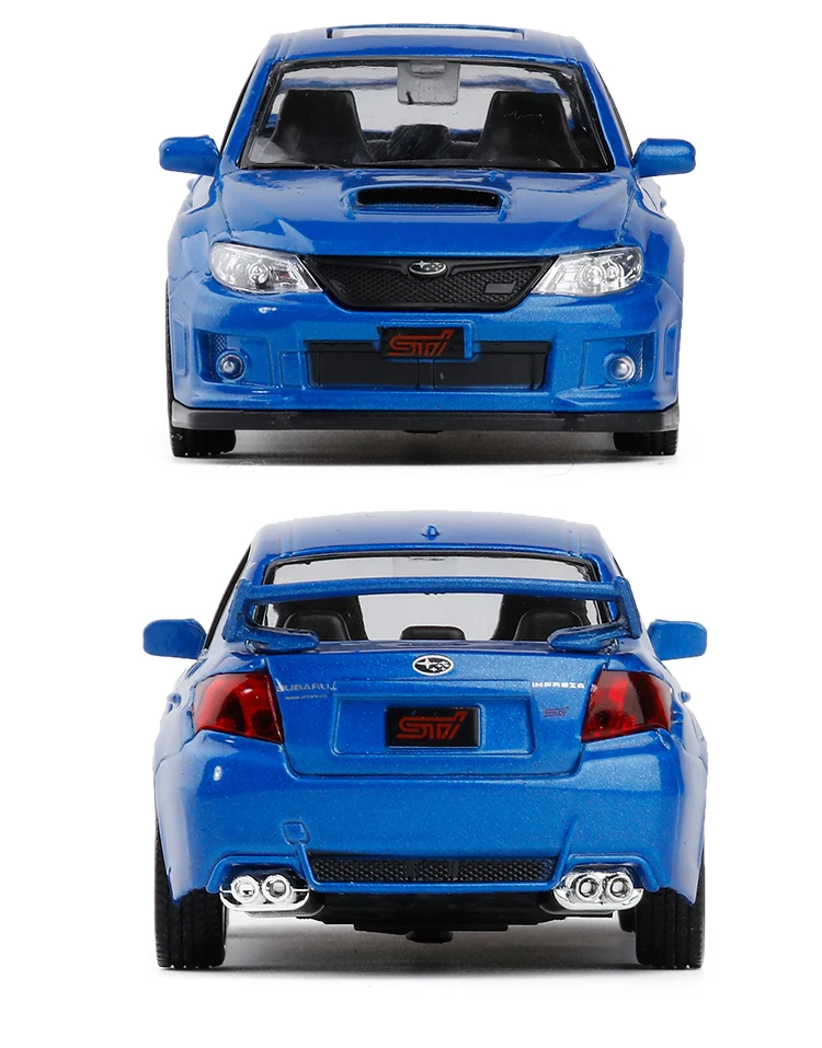 Высокая имитация 1:36 Масштаб 2011 Subaru Impreza Coupe металлический оттягивающий автомобиль WRC STI 2 открытая дверь Модель автомобиля игрушки