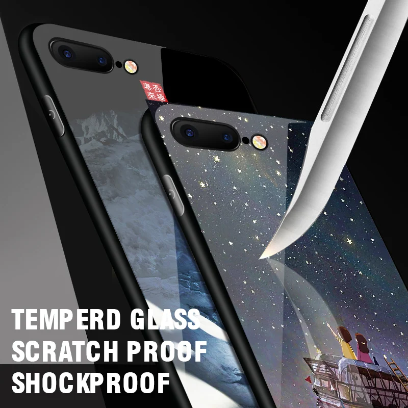 Противоударный чехол IIOZO из закаленного стекла для iphone 7 8 6 6S plus | Мобильные