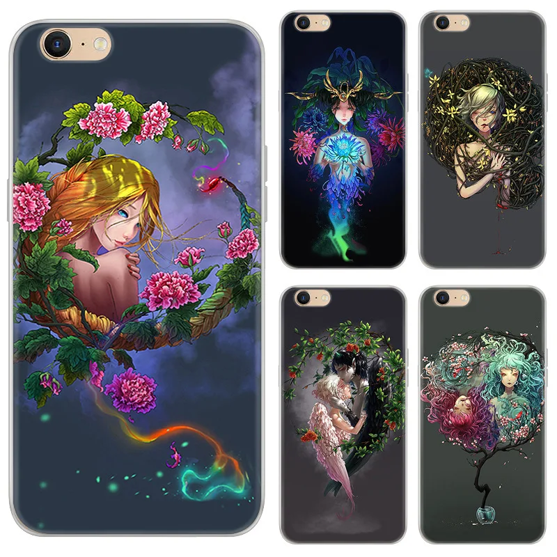 Constellation Painted Soft Shell Phone Cases For iPhone 5 5C 5S 6 6S 7 8 Plus Cover Half-wrapped case |