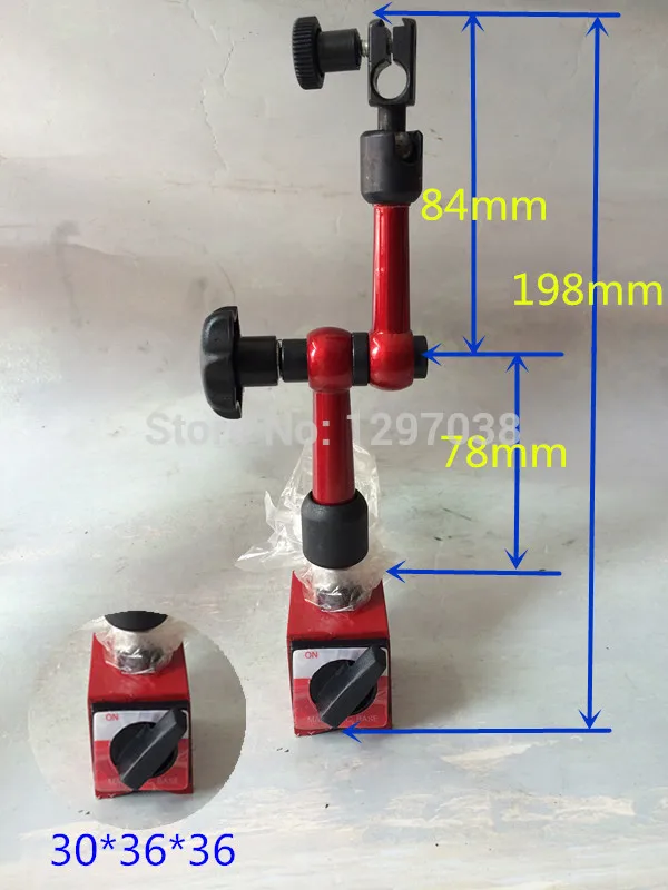 

1pcs Universal small Magnetic stand + 1pcs lever indicator 0-0.8 mm
