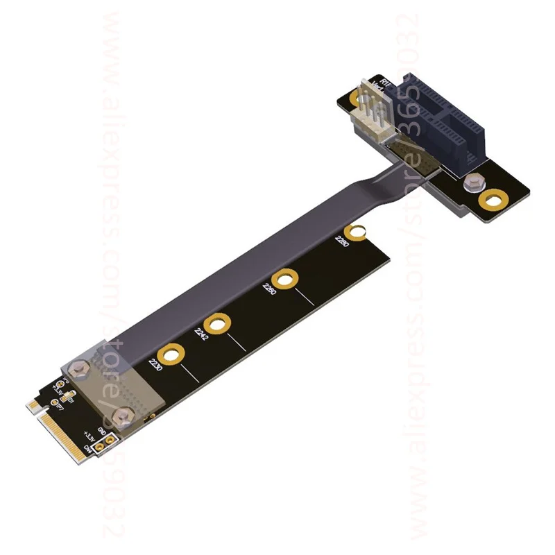 Адаптеры для адаптера локтя M.2 NVMe к PCI E 1x pcie 3 0x1 ленточная Плата расширения Gen 0