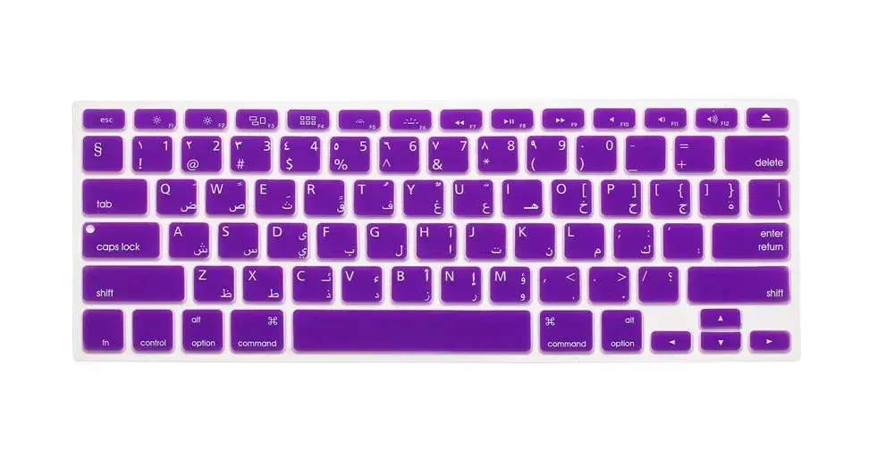 США силиконовый чехол для клавиатуры Защитная пленка MacBook Air Pro 13 15 17 Наклейки на