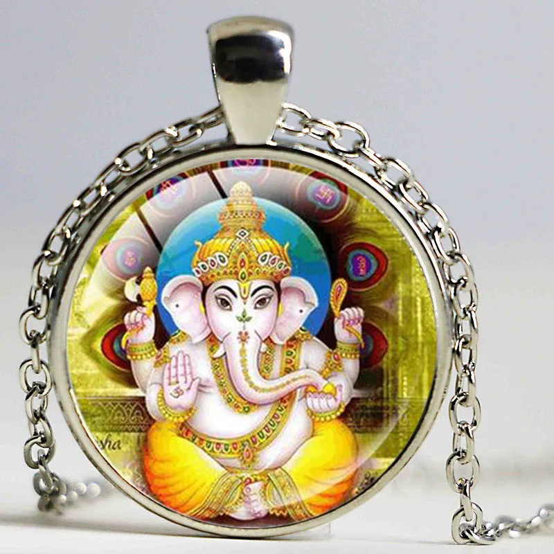 Vintage Ganesha Statue Necklace Hindu Ganapati Vinayaka God Lord Indian Buddhism Jewelry for Women | Украшения и аксессуары