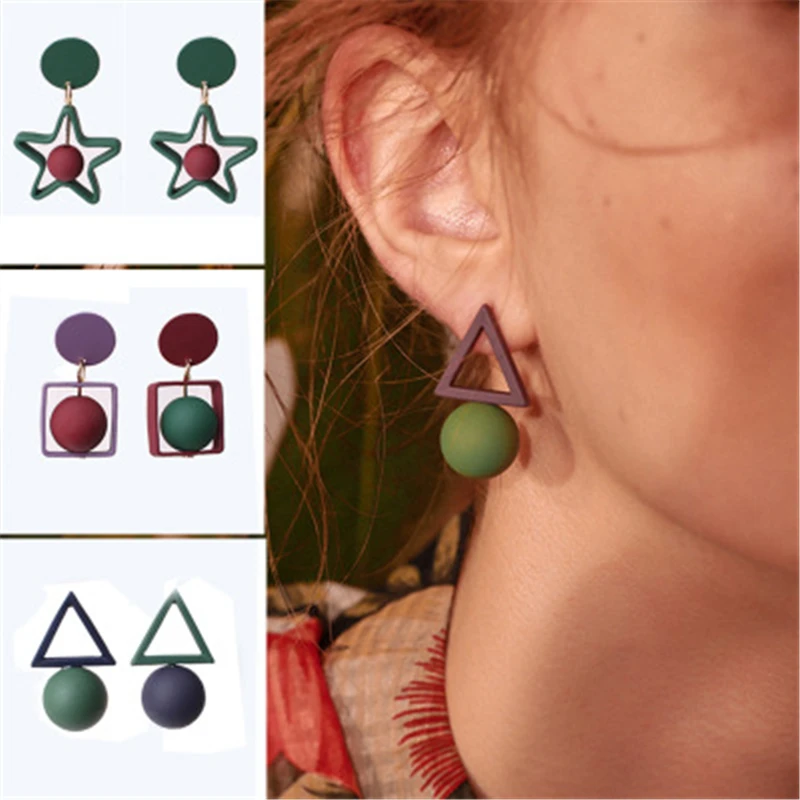 Ldscyss 2018 New Boho Star Earrings Hot Sale Multi Color Wedding Fashion Jewelry Charm Dangle Drop Earring For Women | Украшения и