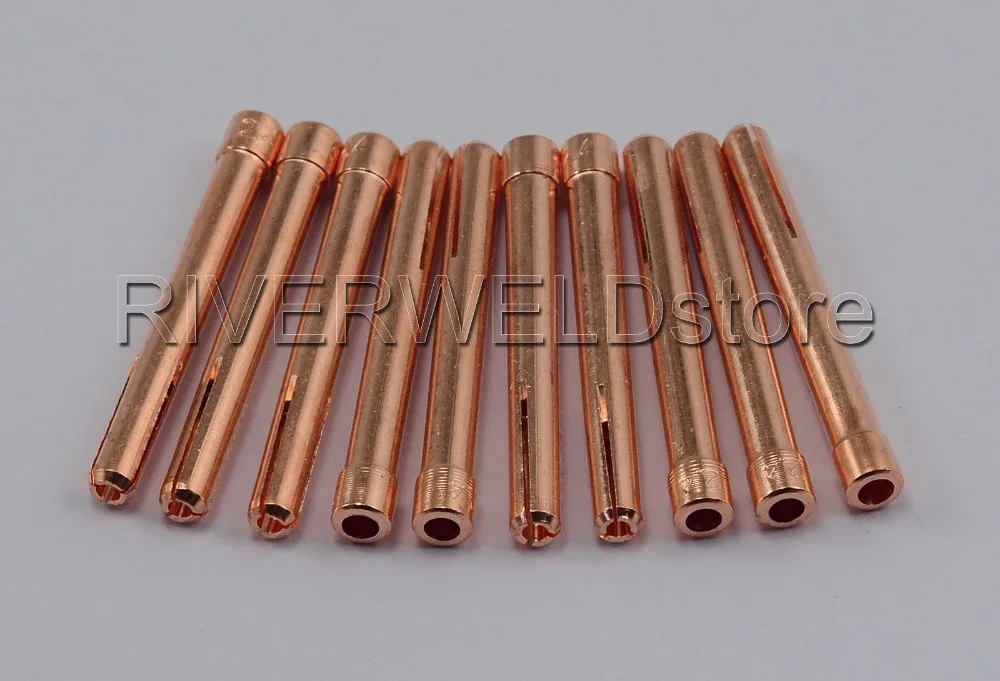 TIG цанги 10N24 3/3" 2,4 мм подходит TIG сварочный фонарь SR PTA DB WP 17 18 26 серии, 10PK