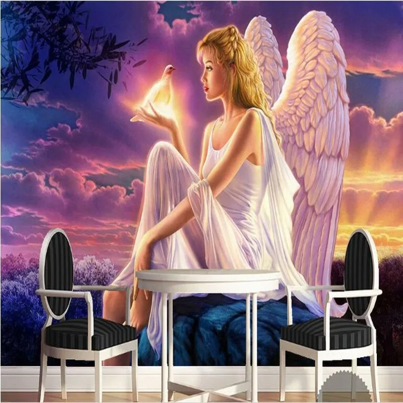 Wellyu пользовательские крупногабаритные фрески огненные облака небо солнечный