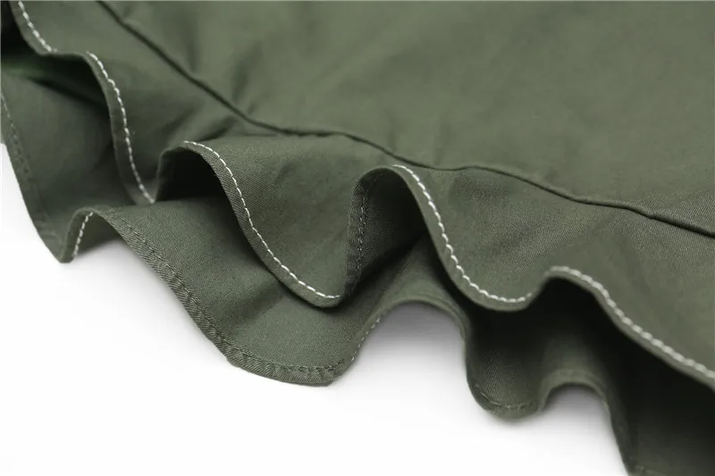 ELFSACK, армейские зеленые повседневные женские шорты Карго, летние шорты со средней талией, модные женские шорты-шаровары с бантом и поясом