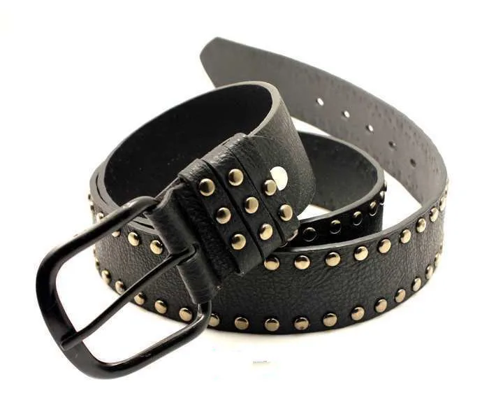 Мужской ремень из искусственной кожи с заклепками 8 цветов | Аксессуары для
