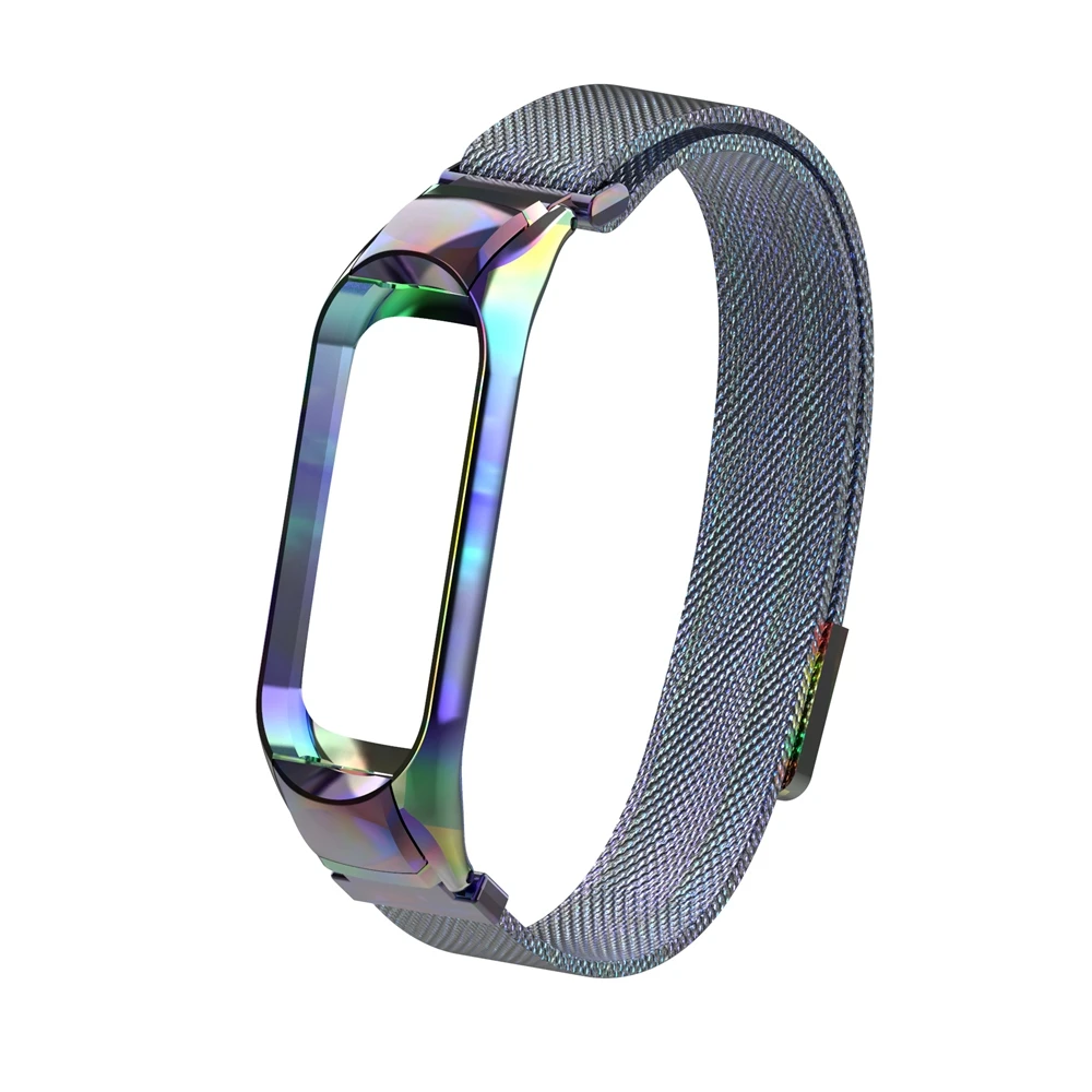 Металлический браслет mi lanese Loop для Xiaomi mi Band 4 Srtap mi Band 4 магнитный браслет из нержавеющей стали mi Band 3 ремешок для mi Band 3 полосы