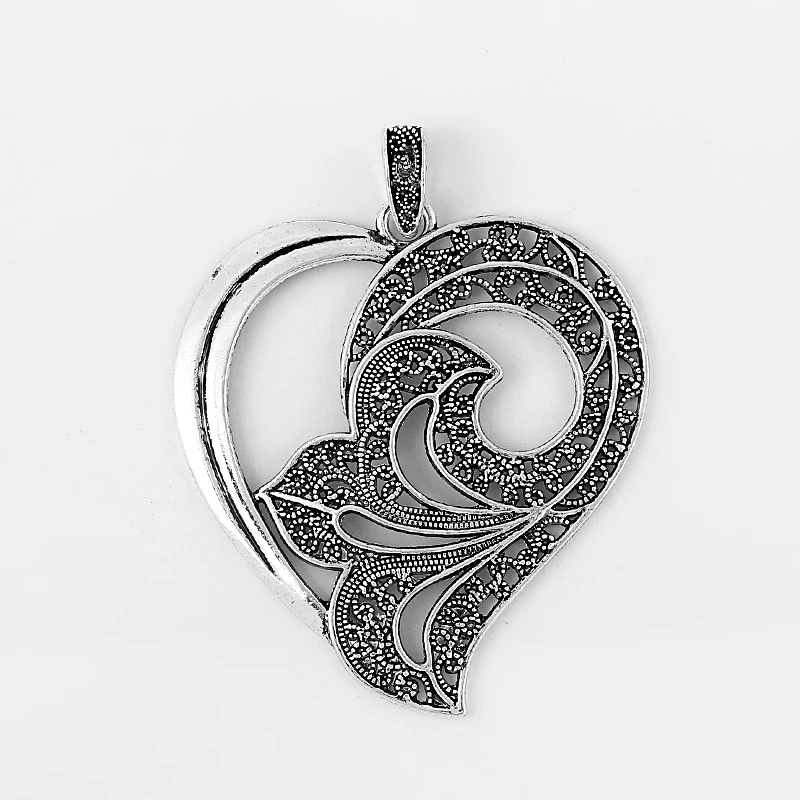 3 шт. подвески в виде цветка лилии филигранью 65*61 мм|heart filigree|filigree heart pendantfiligree pendants |