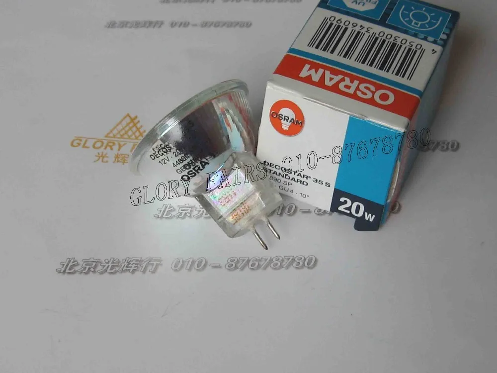 2шт Decostar 35S 44890 SP 12V 20W MR11 лампа 44890SP 12V20W GU4 галогенная деко крышка дихроический