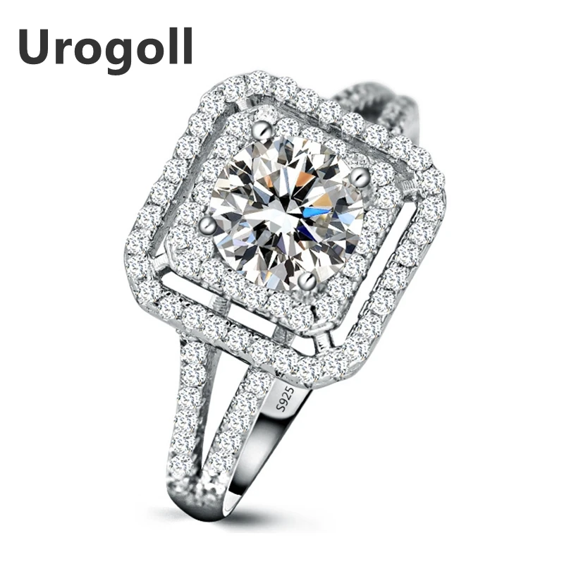 

Brand New AAA Zirconia Rings For Women Luxury Engagement Wedding Ring Real Sterling Silver 925 Jewelry Gifts