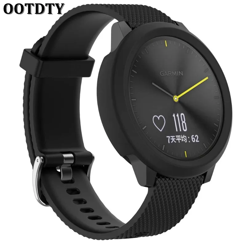 OOTDTY защитный чехол с силиконовой рамкой для спортивных часов Garmin Vivomove