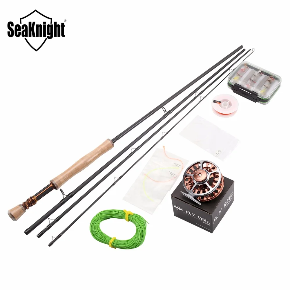 

Fly Fishing Rod Combo Set MAXWAY Honor 7/8# 3 Meter Fishing Rod Fast +Reel + 24 pieces Fly Lures + Lure Box