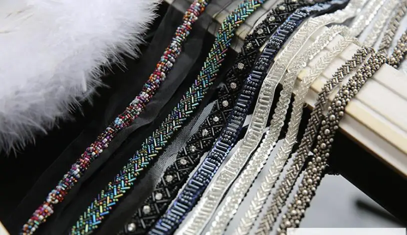 Заплата с пайетками для рукоделия сверкающие бусины 3 метра аппликации стразы