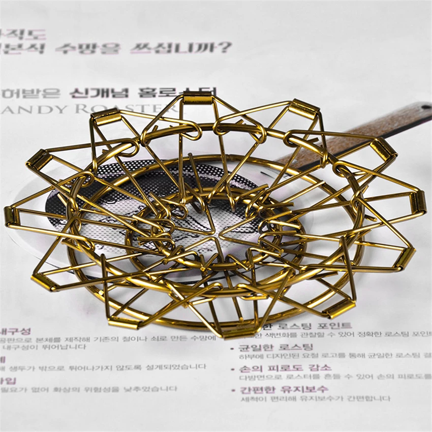 

Metal Golden Coffee Filter Holder Household Drip Coffee Filter Funnel Brassy Reusable Funnel Mesh Filter Basket Tools Cafe