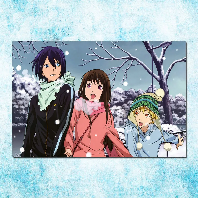 click Noragami Йато Yukine Горячая Аниме Искусство Шелковый Холст печати плакатов 13x20 32x48 дюймов фотографии для комнаты Декор подарок(больше)-1 - Цвет: click