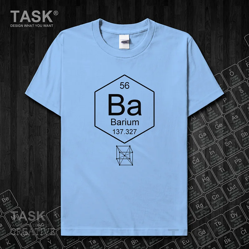 Chemical periodic table 56 Ba Chemistry clothes Short sleeve t-shirt new Tops t shirt mens sweatshirt summer casual jerseys | Мужская