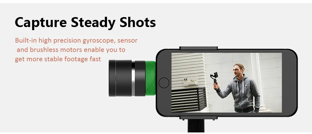 Захват funsnap 3 оси ручной телефон Gimbal стабилизатор для iPhone X 8 7 Plus samsung S8 Piexl Gopro Hero 7 6 5 Yi Sjam eken H9