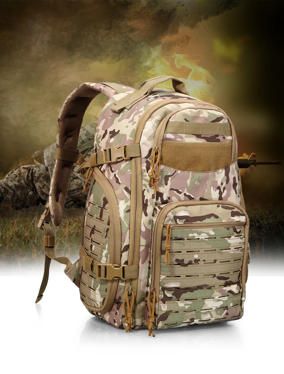 Тактический Военный Армейский Molle Рюкзак 1000d Сумка Камуфляж Туристический Спортивный Походный охота плечо Мужские