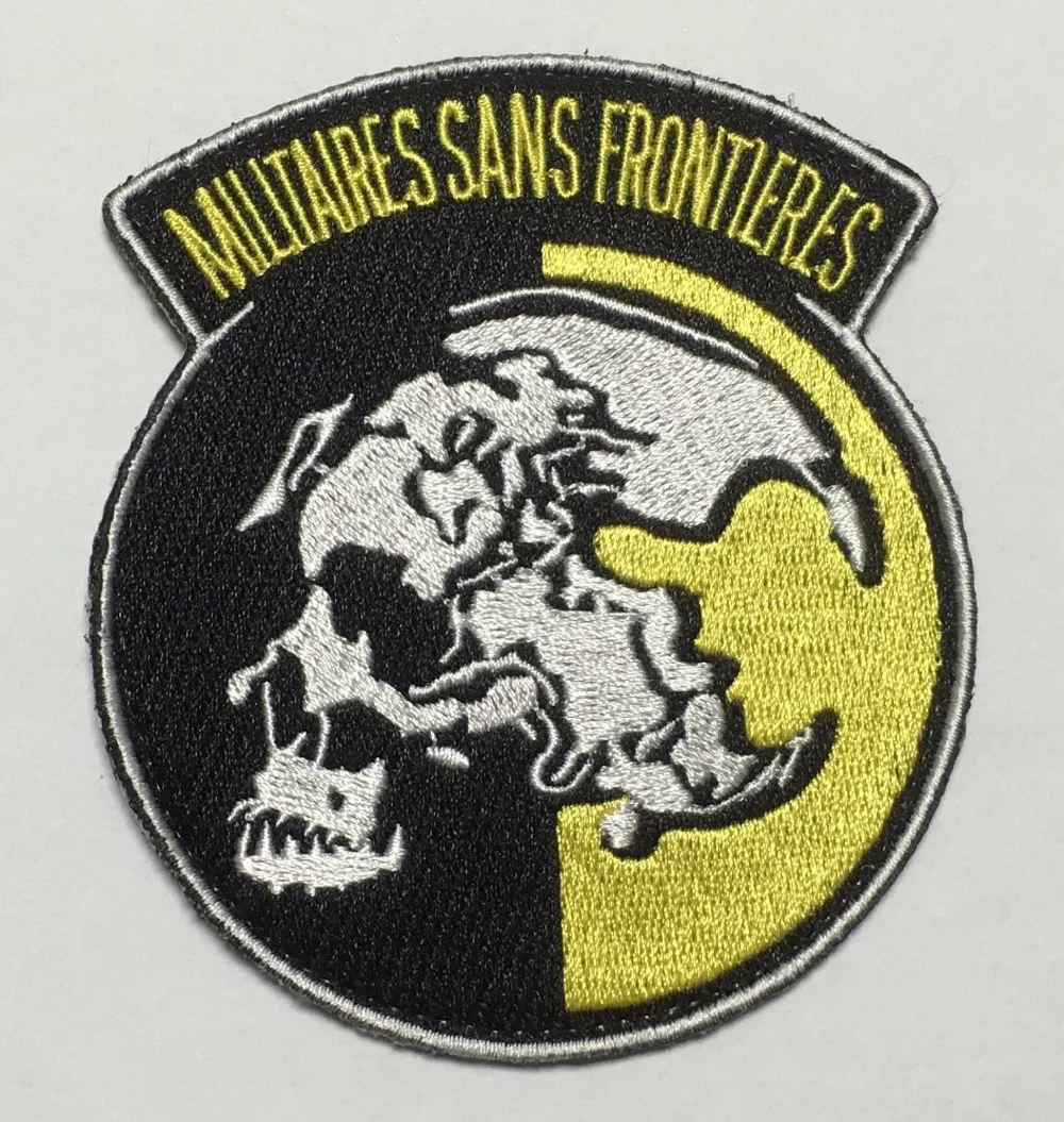 Металлическая Шестерня мира WALKER MILITAIRES SANS FRONTIERES нашивка мировой военный