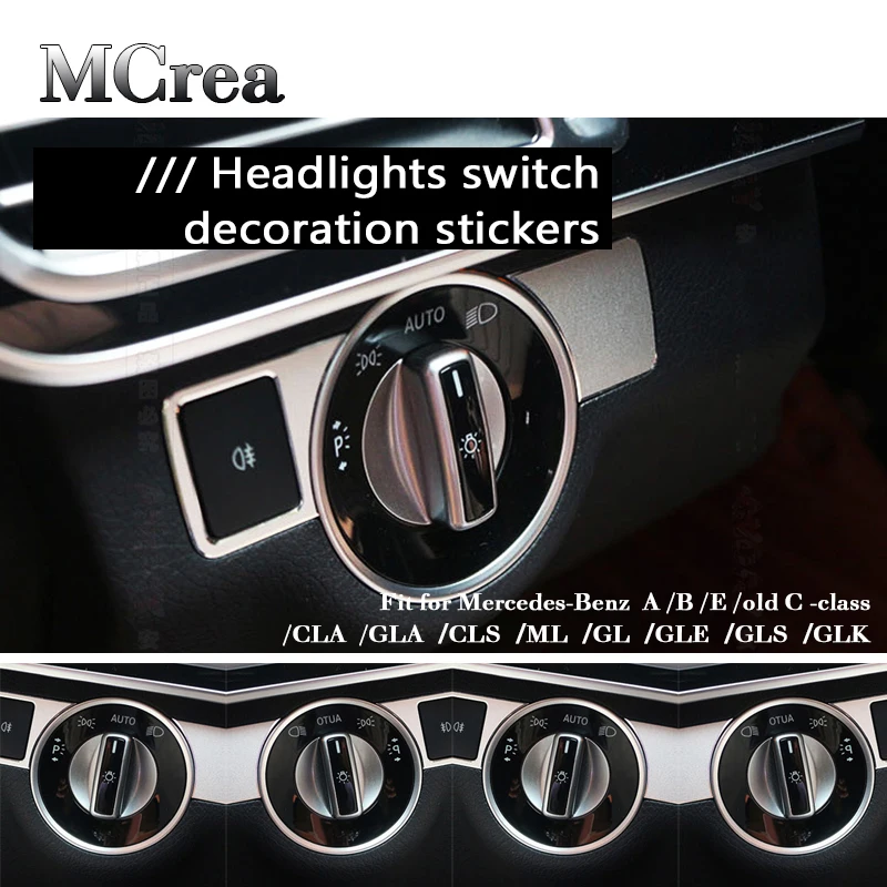 MCrea автомобильный Стайлинг для Mercedes W176 B W246 C W204 E W212 E200L E260L E300 GLA GLK X204 GL ML AMG наклейки