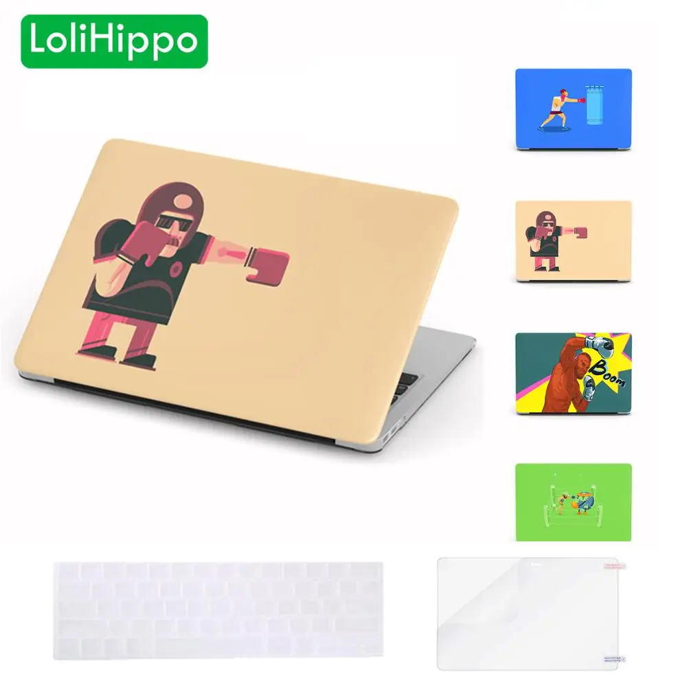 LoliHippo бокс серия ноутбук защитный жесткий чехол для нового Apple Macbook Air Pro 11 13 15