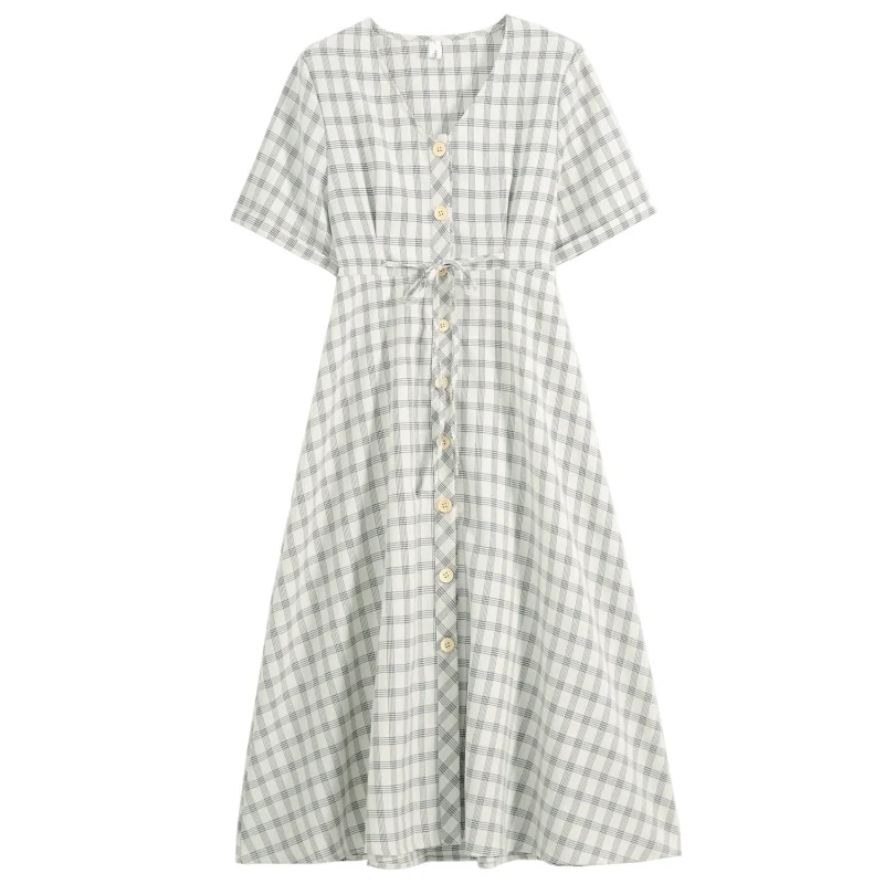 

New Summer Elegant Dresses Women Cotton Cute Sweet Dress Student Female Korean Japan Style Kawaii For Women 6202