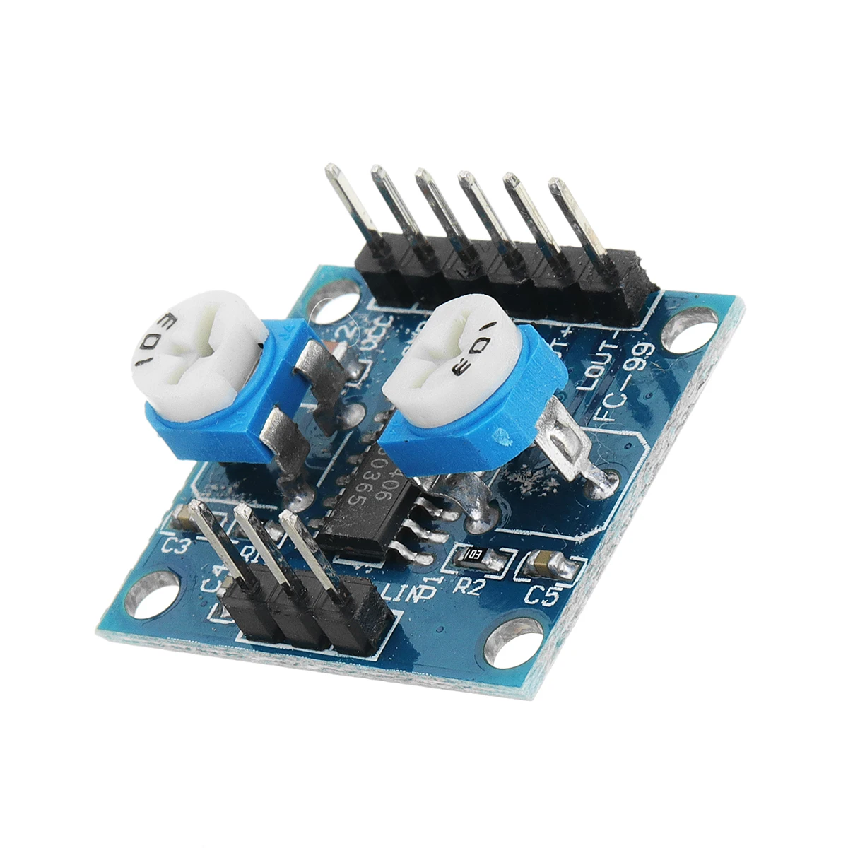 LEORY PAM8406 5Wx2 Digital Amplifier Board with Volume Potentiometer for 4-8 ohm Speakers Stereo Module 23x24mm | Электроника