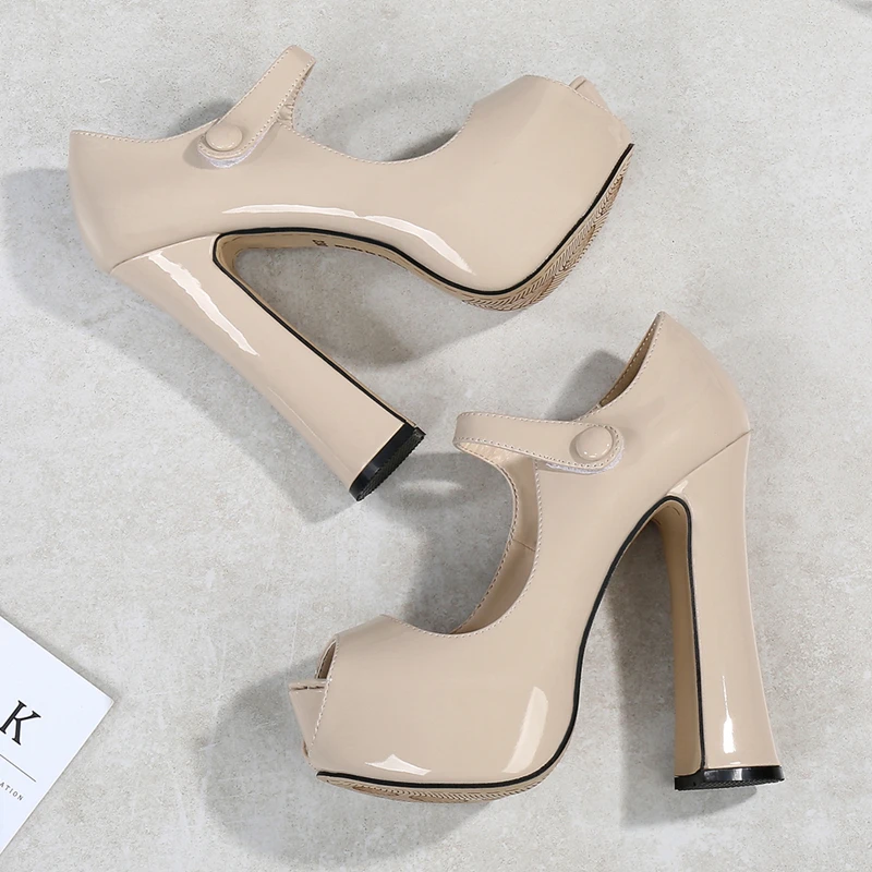 Элегантная и удобная обувь с открытым носком на платформе и очень высоком каблуке; обувь с леопардовым принтом; тонкие туфли; женские туфли-лодочки из искусственной кожи; MS-B0054