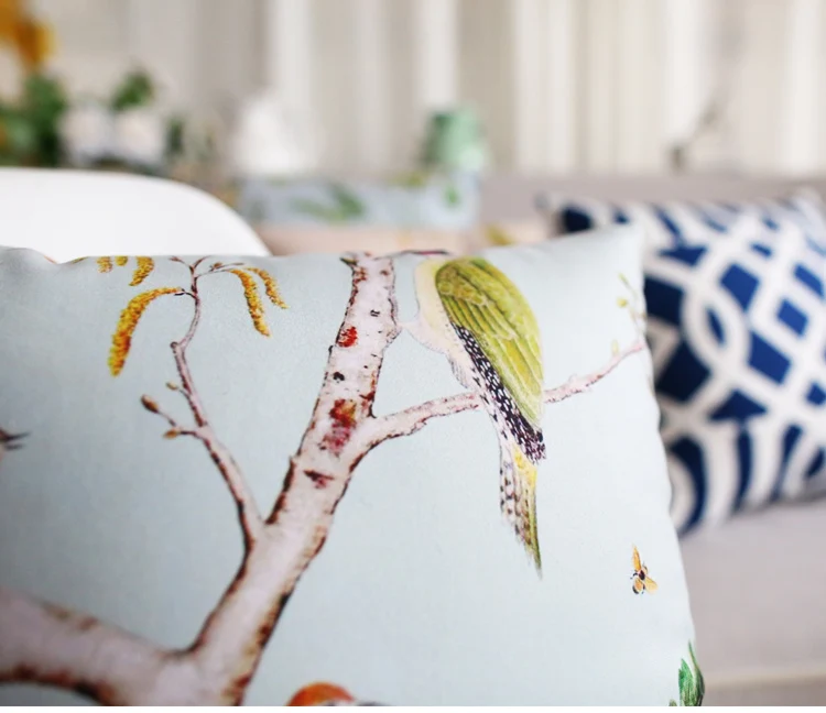 Утиное яйцо с изображением птички шикарные Декоративные диванные подушки Чехол