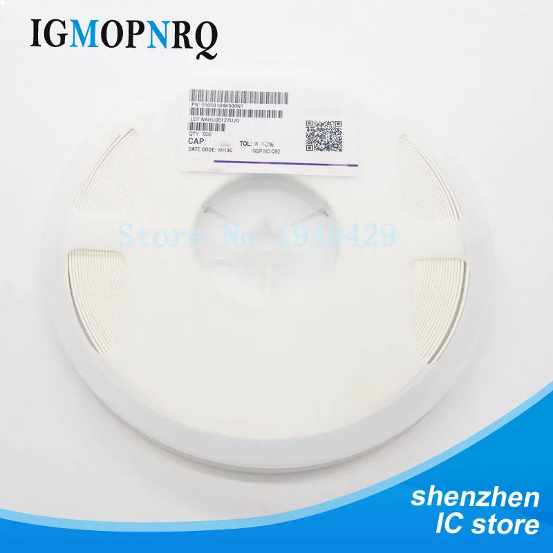 4000 шт. 0603 smd конденсатор керамический 22pf 100pf 10pf 10nf 100nf мкФ комплект конденсаторов 0 5