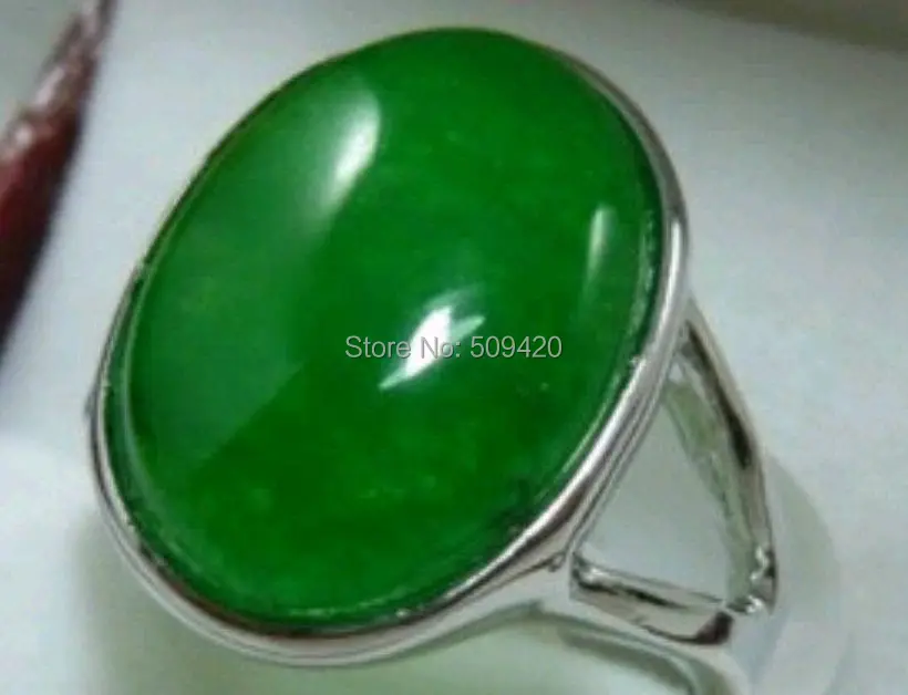 

XFS2014102>>>Beautiful Green jade lady's ring size 7 8 9