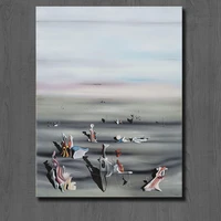 wall art free shipping huge wall painting on canvas yves tanguy the furniture of time art picture for living room